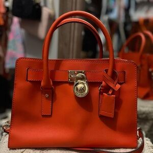 Michael Kors orange purse